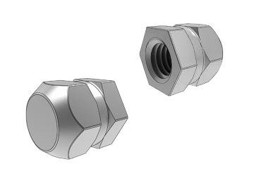 DIN16903 Tip P piuliță hexagonală introdusă