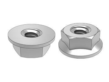 ASME B18.2.2.12 Piuliță hexagonală cu flanșă