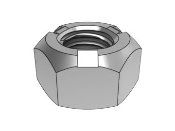 Piuliță de blocare hexagonală din metal de tip GB6185.2-B2 cu pas fin (presiunea în trei puncte)