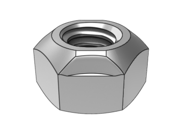 Piuliță de blocare hexagonală de tip cuplu DIN980 V aplatizat, integral din metal