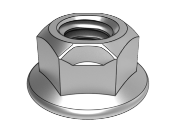 GB6187.1-C Piulițe de blocare cu flanșă hexagonală integral din metal (tip turtit)