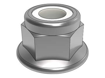 DIN6926 Piulițe de blocare cu flanșă hexagonală Bainey cu inserții nemetalice